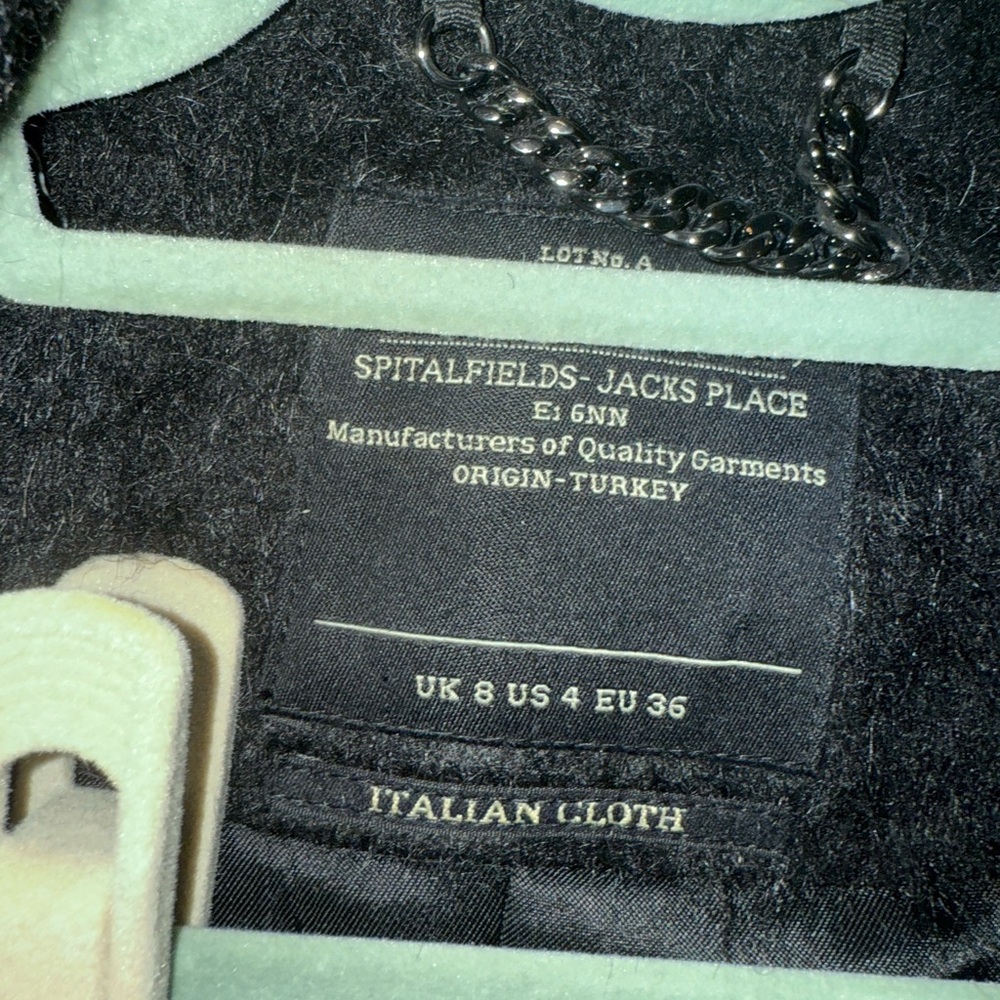 All Saints Black and Brown Teddy Jacket - Picture 3 of 5